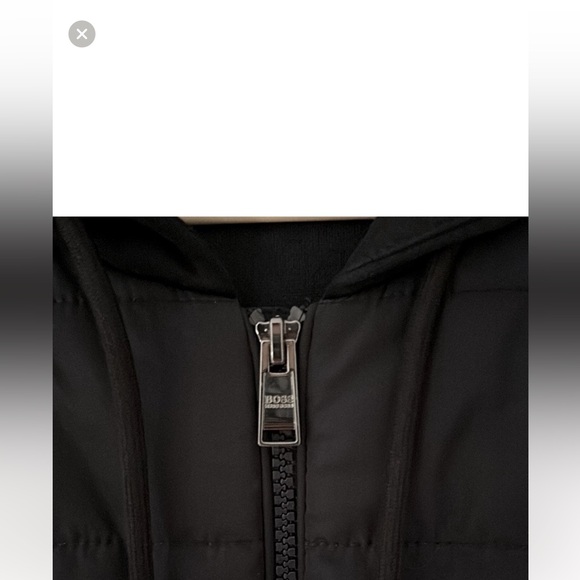 BOSS Men's Dark Hooded Vest - Picture 5 of 6